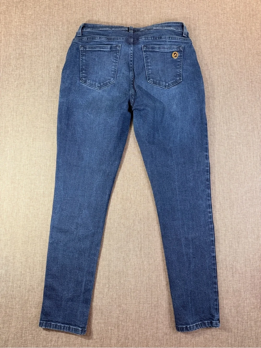 Michael Kors Women’s Dark Blue Skinny Jeans with Zip Accent size 8
